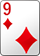 diamond card of 9