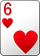 heart card of 6