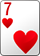 heart card of 7