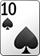 spade card 10
