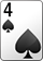 spade card of 4