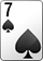 spade card of 7